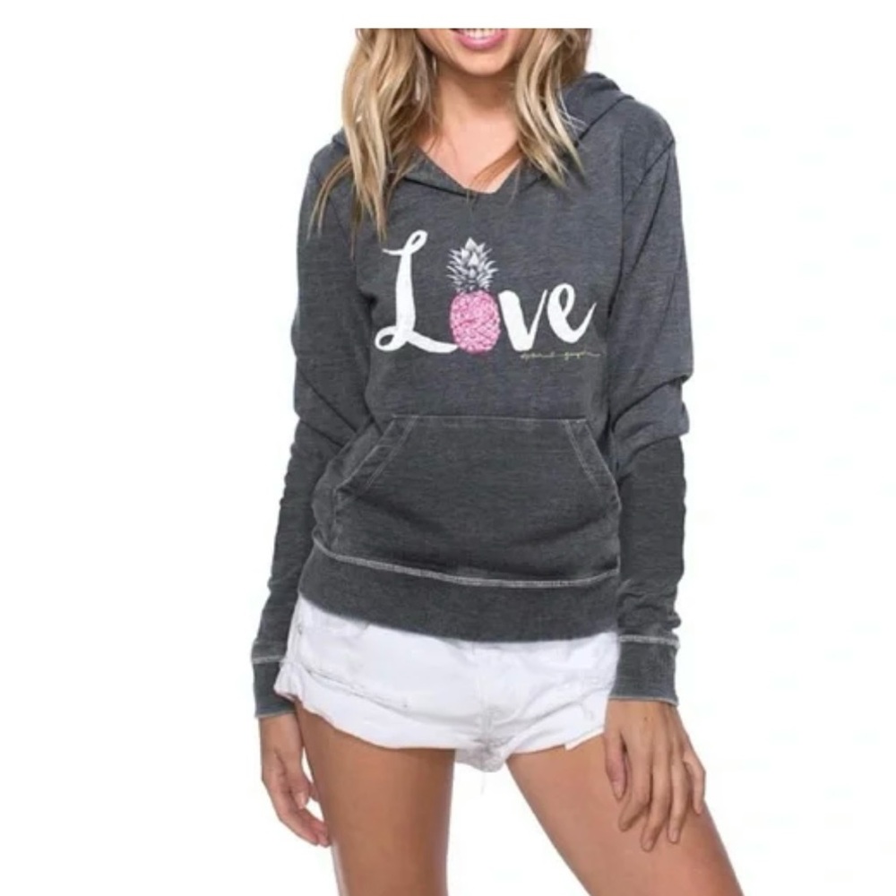 Women's Gray Love Hoodie